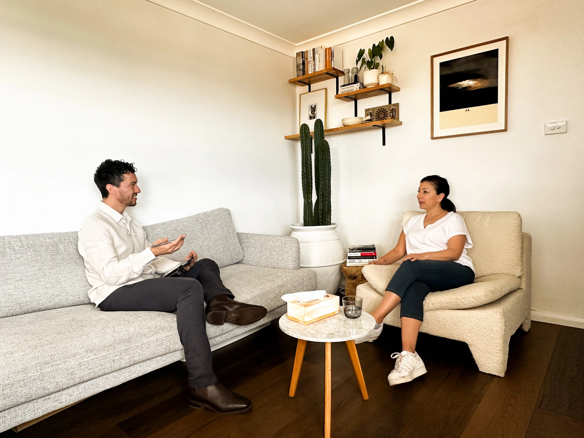 hypnotherapy session with Lawrence Hand